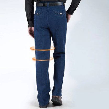 📢📢60 % de réduction !!! 🎅 Jeans taille haute à coupe droite pour hommes
