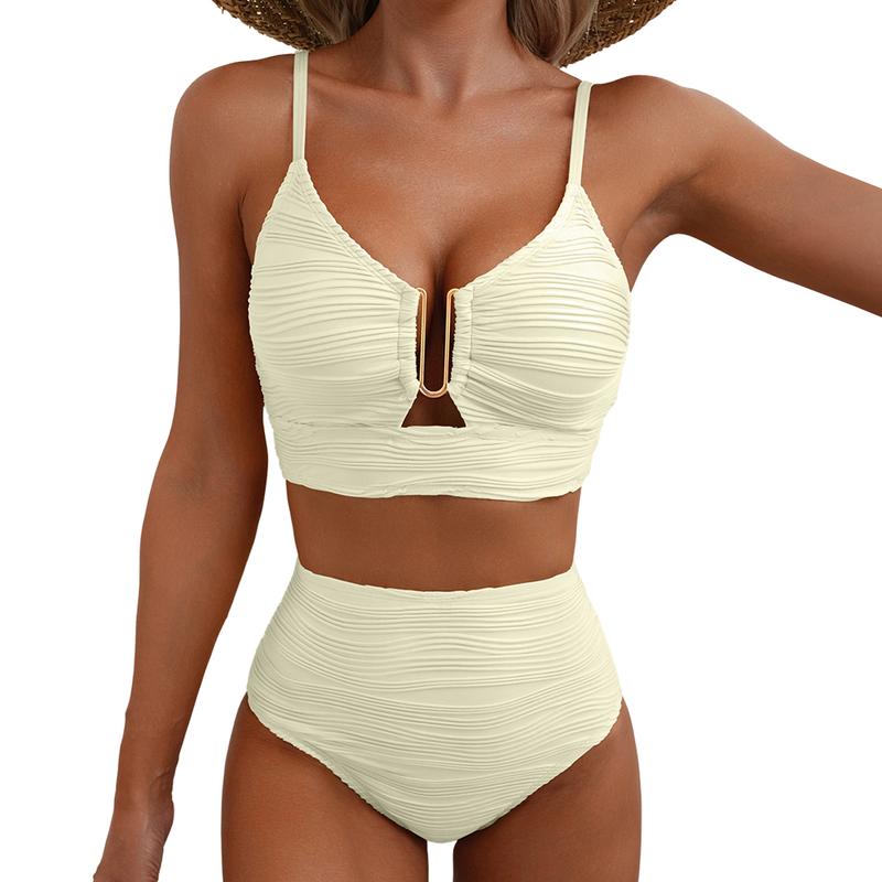 🎉 Offre spéciale de la semaine – 50 % de réduction ✨ Bikini push-up taille haute pour femme