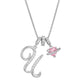 💖Dernier jour : 50 % de réduction ✨ Collier avec pendentif lettre de A à Z et trois breloques🎀