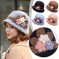 🎄Promotion de Noël -49% - Bonnet en tricot fleuri pour femme