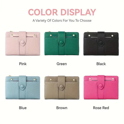 🔥2025 Hot Sale😍Portefeuille multi-compartiments en cuir pour femme avec porte-cartes (achetez-en 1 et obtenez-en 1 gratuit)