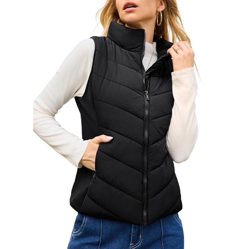 👚 50% DE RÉDUCTION ! ✨ Gilet Matelassé Sans Manches Femme - Léger & Confortable, Parfait pour les Tenues Décontractées ou Élégantes 💫