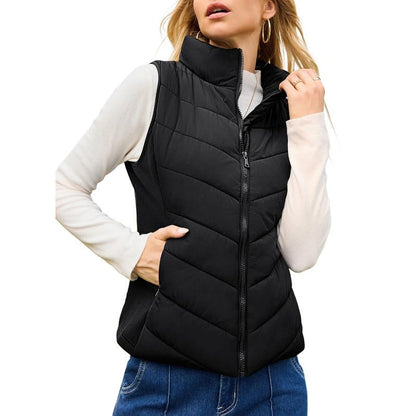 👚 50% DE RÉDUCTION ! ✨ Gilet Matelassé Sans Manches Femme - Léger & Confortable, Parfait pour les Tenues Décontractées ou Élégantes 💫
