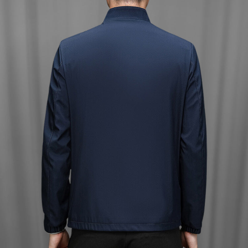 🔥🔥Veste décontractée à col montant et fermeture éclair pour hommes（50% OFF）