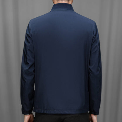 🔥🔥Veste décontractée à col montant et fermeture éclair pour hommes（50% OFF）