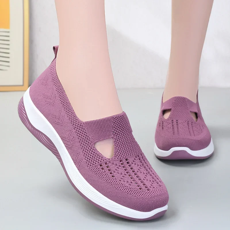 🔥Chaussures pour femmes, confortables, respirantes, antidérapantes, orthopédiques, pour les personnes d'âge moyen et les seniors