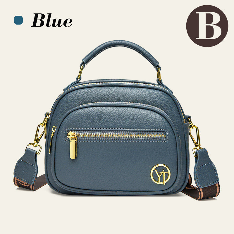 Sac classique multi-compartiments à bandoulière large et ajustable en cuir