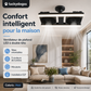 📢📢50 % DE RÉDUCTION !! ⏰Ventilateur de plafond à double tête avec lumière LED – design moderne avec télécommande pour salon et chambre