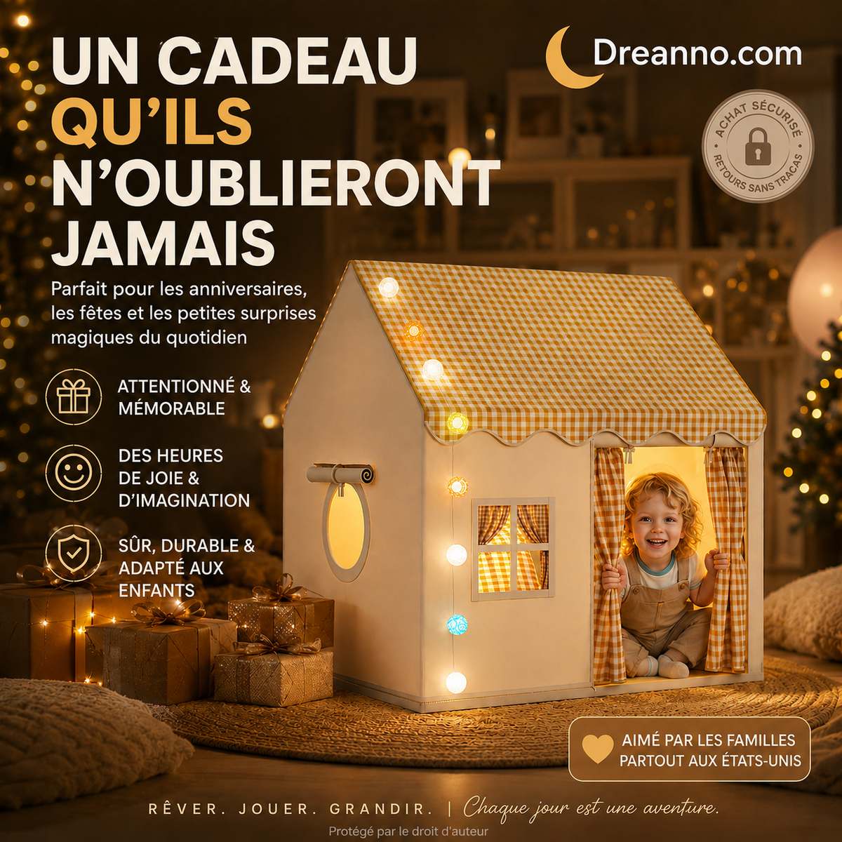 📢📢50% OFF !! ⏰Château Tente de Jeu pour Enfants