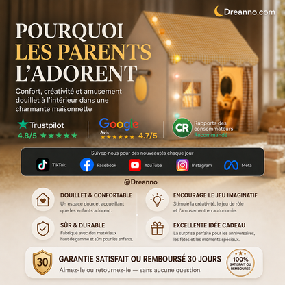 📢📢50% OFF !! ⏰Château Tente de Jeu pour Enfants