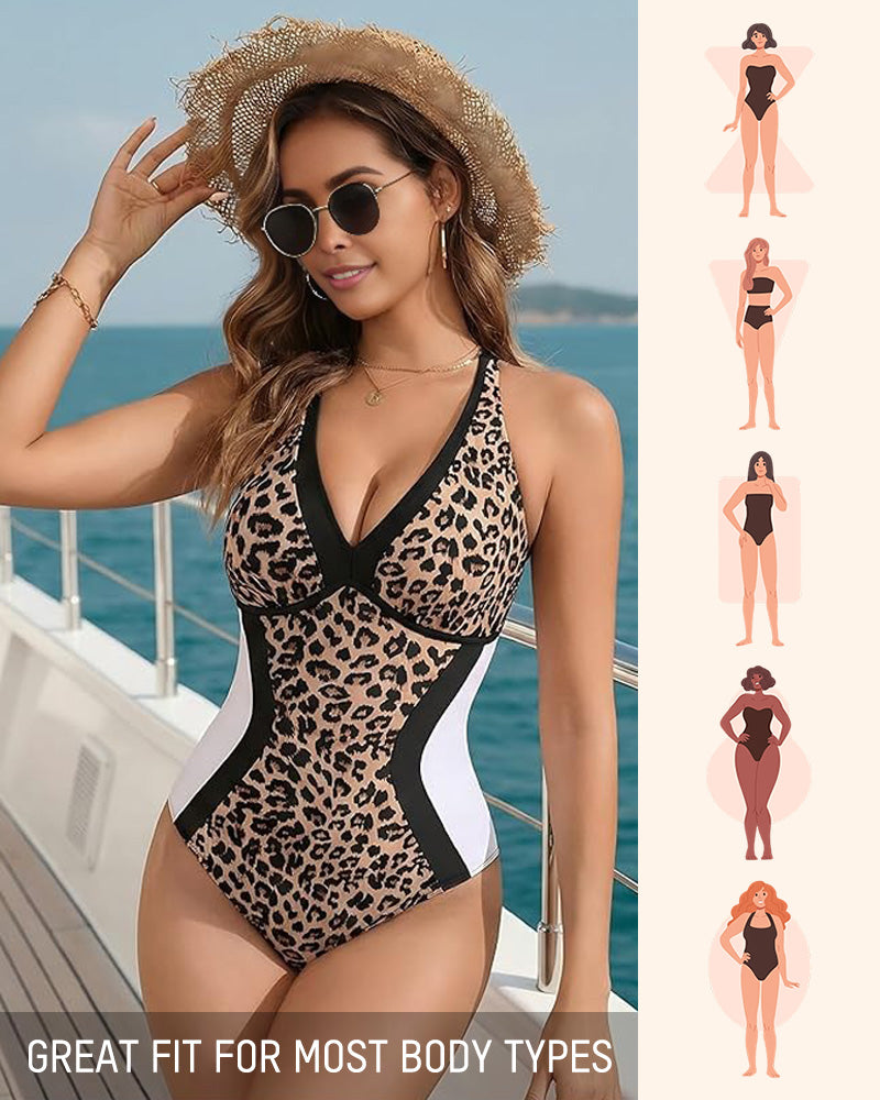 🔥SOLDES 50 % DE RÉDUCTION👙Maillot de bain une pièce color block gainant