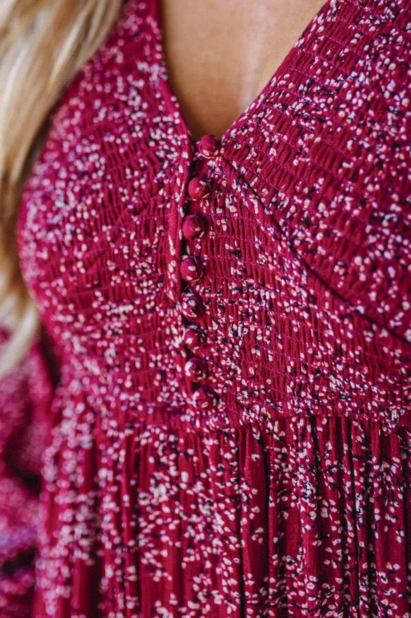 🎅49 % de réduction 💃 Robe longue doublée à taille smockée en rayonne à fleurs pour femme