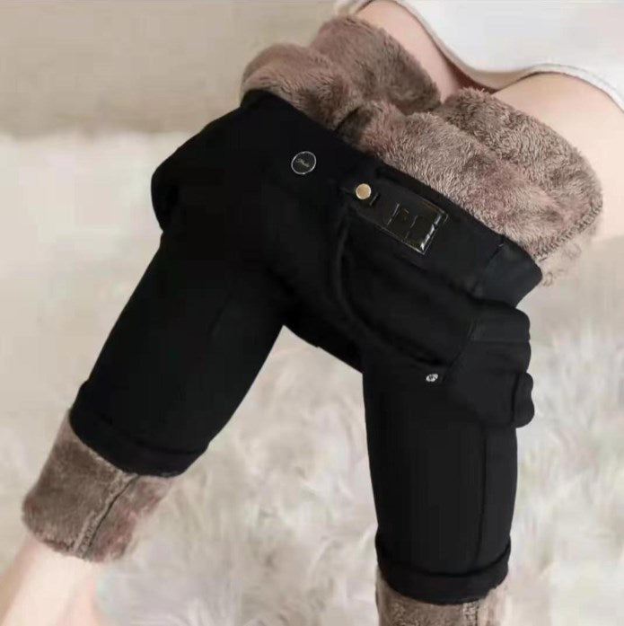 👖 60% DE RÉDUCTION! ✨ JEAN SKINNY CHAUD - Taille Haute & Tissu Stretch, Confort Optimal pour l'Hiver, Style Tendance pour Quotidien et Sorties ❄️💃