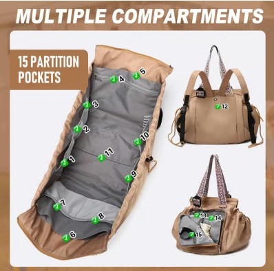 🧳 50% DE RÉDUCTION! ✈️ Sac de Rangement de Voyage Multifonctionnel – Grand Capacité, Compact & Idéal Pour Organiser Vêtements & Accessoires 👜
