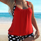 🌊 PROMO LIMITÉE 50% DE RÉDUCTION ! 👙 Maillot de Bain 2 Pièces à Pois – Style Rétro, Blocs de Couleurs & Bretelles Réglables 🏖️