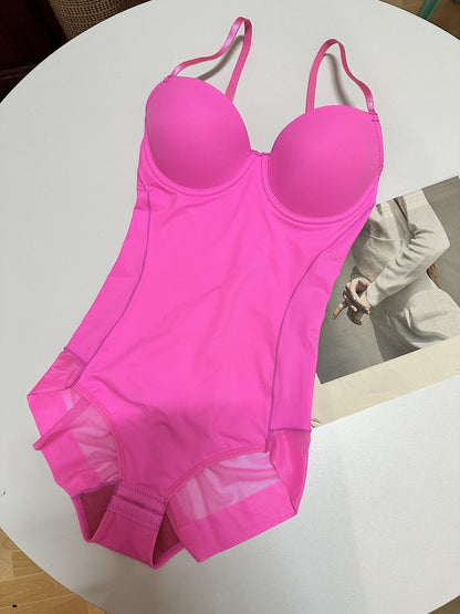 🔥 Offre spéciale 50 % de réduction 🔥Body Shapewear avec soutien-gorge | Taille réglable amincissante froncée✨