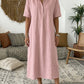 ☀️Women's Casual Linen Blend Shirt Dress – Effortless Style For Sunny Days✨