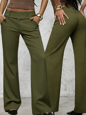 🔥 Nouveauté 2026 et en vedette - 49 % de réduction 🔥 Pantalon de tailleur évasé élégant pour femme