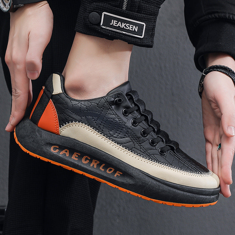 Chaussures décontractées pour hommes en cuir à semelles épaisses -✈️🔥Livraison gratuite✈️🔥