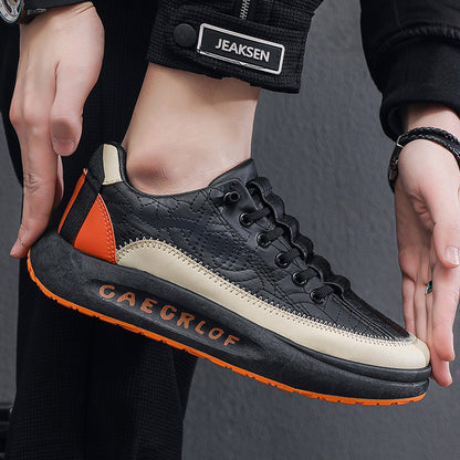 Chaussures décontractées pour hommes en cuir à semelles épaisses -✈️🔥Livraison gratuite✈️🔥