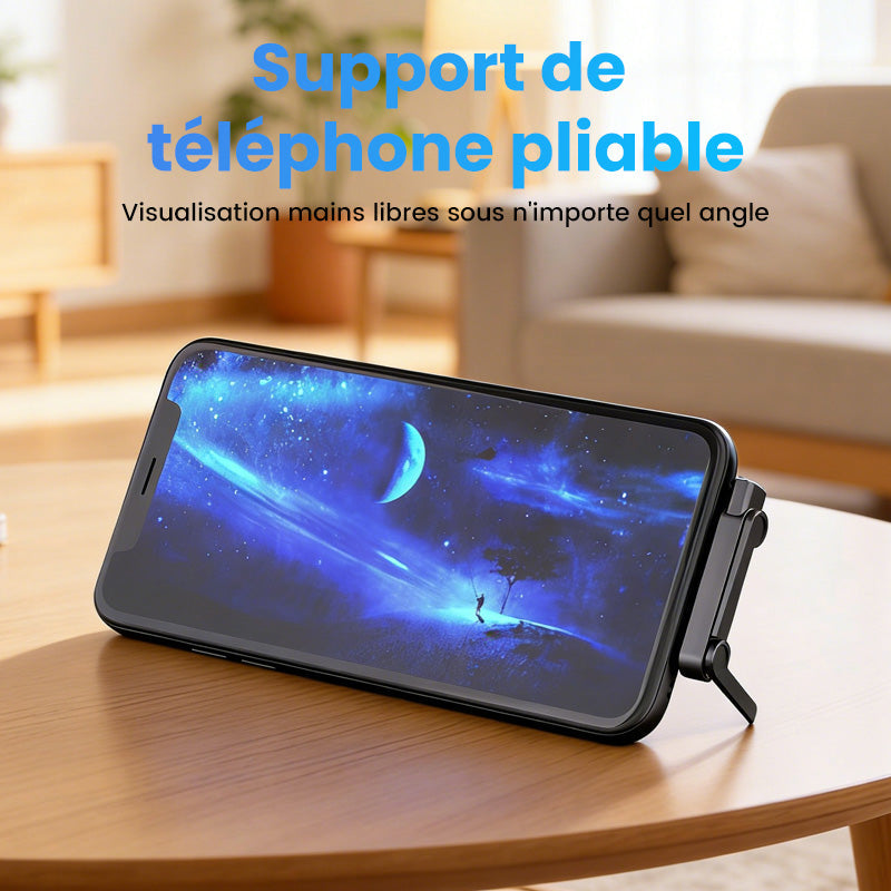 🔥Édition 2026 améliorée - Support de recharge rapide à deux parties avec câble🔥Adaptateur de recharge rapide avec support de téléphone pliable à 360°