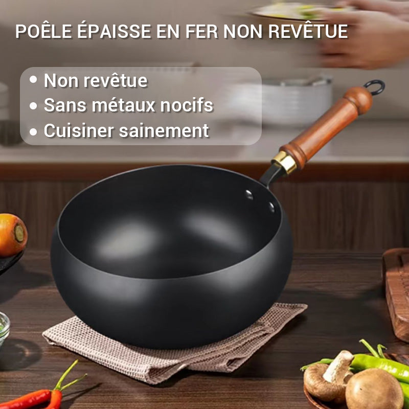 🍳🔥 PROMO EXCEPTIONNELLE 50% ! Poêle en Fonte Série Noire Ultralégère 1.2kg – Antiadhésive Naturelle, Cuisson Sain, Garantie 3 Ans, Écologique 🌿