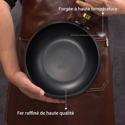 🍳🔥 PROMO EXCEPTIONNELLE 50% ! Poêle en Fonte Série Noire Ultralégère 1.2kg – Antiadhésive Naturelle, Cuisson Sain, Garantie 3 Ans, Écologique 🌿