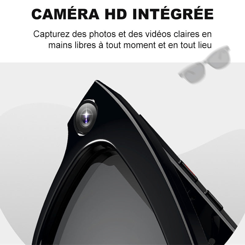 💐 PROMO EXCEPTIONNELLE -50% ! Lunettes Caméra IA 4K – Ultra Grand-Angle Anti-Vibration, Traduction IA, Oreilles Libres 🌿🎙️【Offre Limitée】