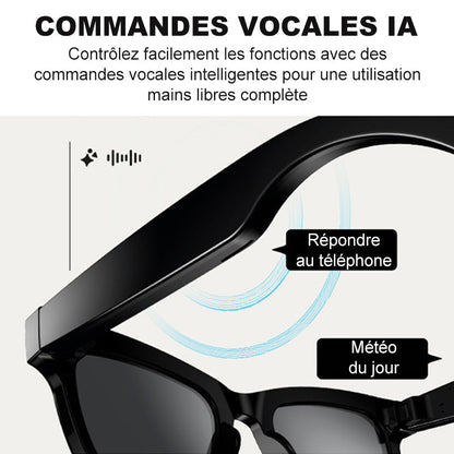 💐 PROMO EXCEPTIONNELLE -50% ! Lunettes Caméra IA 4K – Ultra Grand-Angle Anti-Vibration, Traduction IA, Oreilles Libres 🌿🎙️【Offre Limitée】