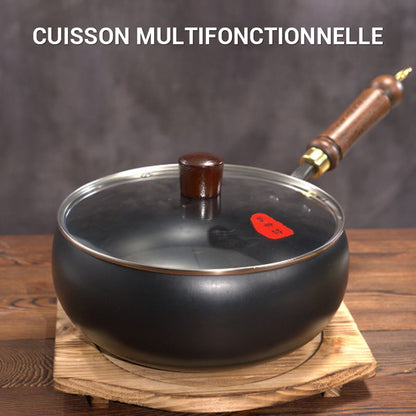 🍳🔥 PROMO EXCEPTIONNELLE 50% ! Poêle en Fonte Série Noire Ultralégère 1.2kg – Antiadhésive Naturelle, Cuisson Sain, Garantie 3 Ans, Écologique 🌿