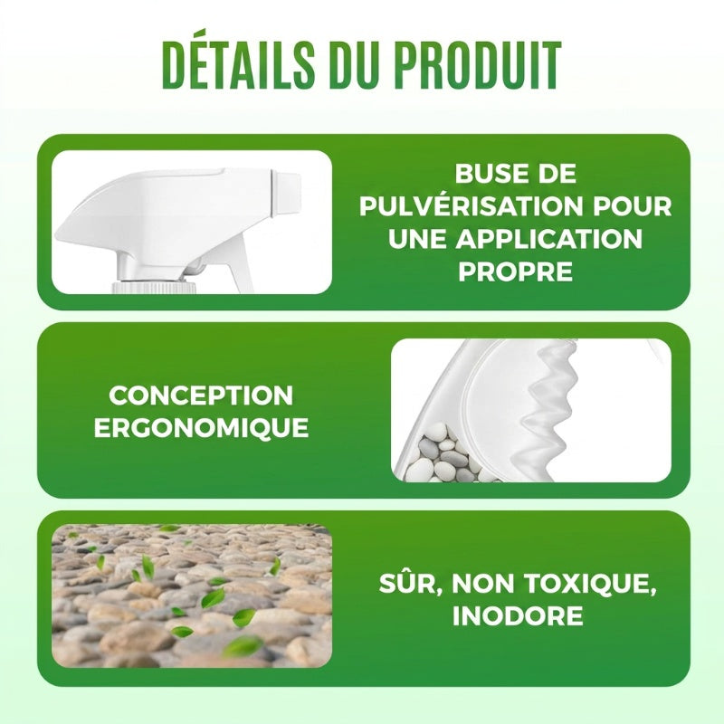 🌿 En direct de l'usine 🌿 Colle pour pierres paysagères — Séchage rapide, transparente et imperméable — ⏳ Offre à durée limitée ⏰