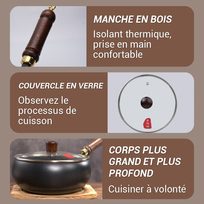 🍳🔥 PROMO EXCEPTIONNELLE 50% ! Poêle en Fonte Série Noire Ultralégère 1.2kg – Antiadhésive Naturelle, Cuisson Sain, Garantie 3 Ans, Écologique 🌿