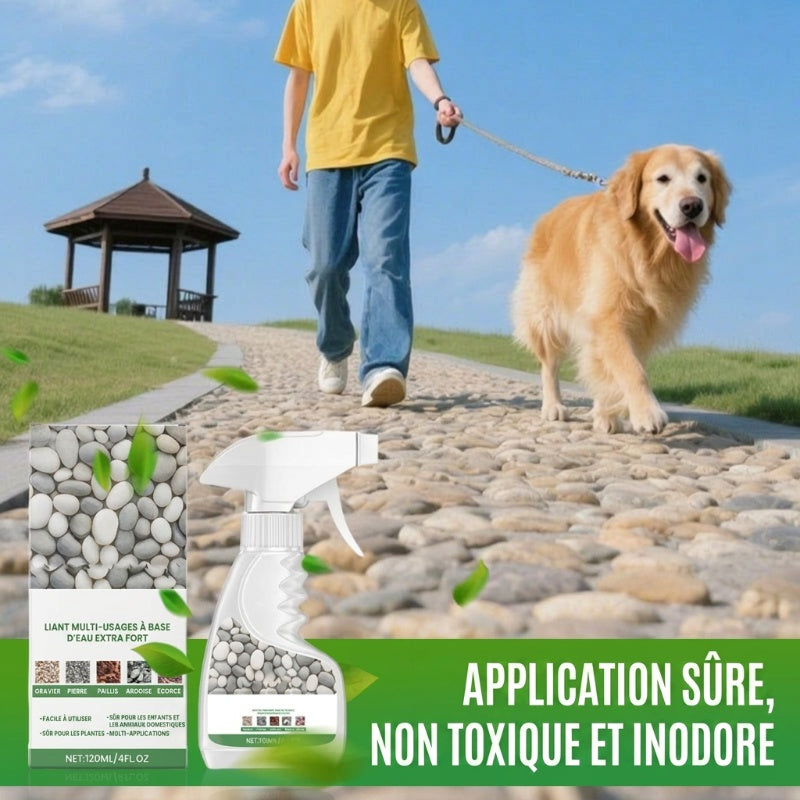 🌿 En direct de l'usine 🌿 Colle pour pierres paysagères — Séchage rapide, transparente et imperméable — ⏳ Offre à durée limitée ⏰