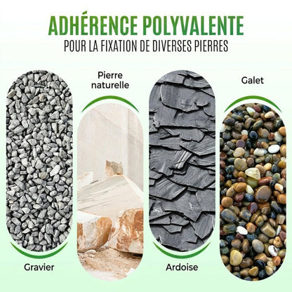 🌿 En direct de l'usine 🌿 Colle pour pierres paysagères — Séchage rapide, transparente et imperméable — ⏳ Offre à durée limitée ⏰