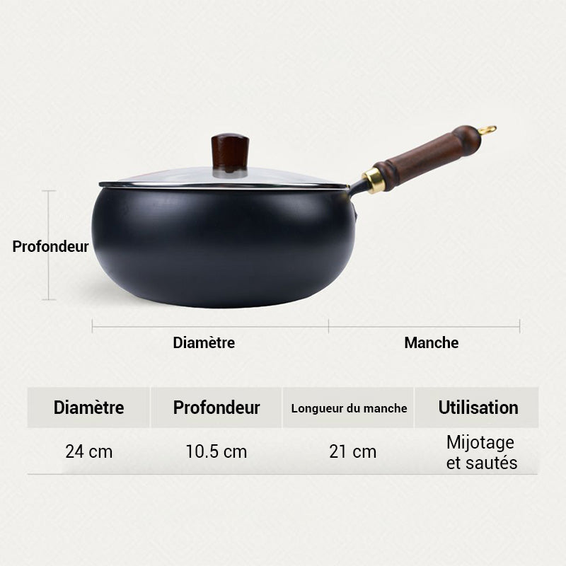 🍳🔥 PROMO EXCEPTIONNELLE 50% ! Poêle en Fonte Série Noire Ultralégère 1.2kg – Antiadhésive Naturelle, Cuisson Sain, Garantie 3 Ans, Écologique 🌿