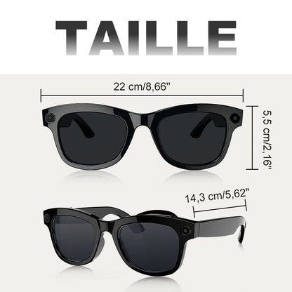💐 PROMO EXCEPTIONNELLE -50% ! Lunettes Caméra IA 4K – Ultra Grand-Angle Anti-Vibration, Traduction IA, Oreilles Libres 🌿🎙️【Offre Limitée】