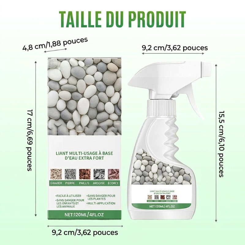 🌿 En direct de l'usine 🌿 Colle pour pierres paysagères — Séchage rapide, transparente et imperméable — ⏳ Offre à durée limitée ⏰