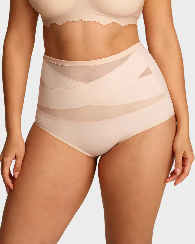 💕 Vente Limitée -50% 💕Culottes Grande Taille à Taille Haute avec Contrôle du Ventre en Croisé