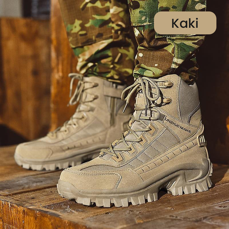 🎁Bottes de combat de travail anti-perforation imperméables pour hommes (amélioration de la durabilité)