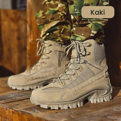 🎁Bottes de combat de travail anti-perforation imperméables pour hommes (amélioration de la durabilité)