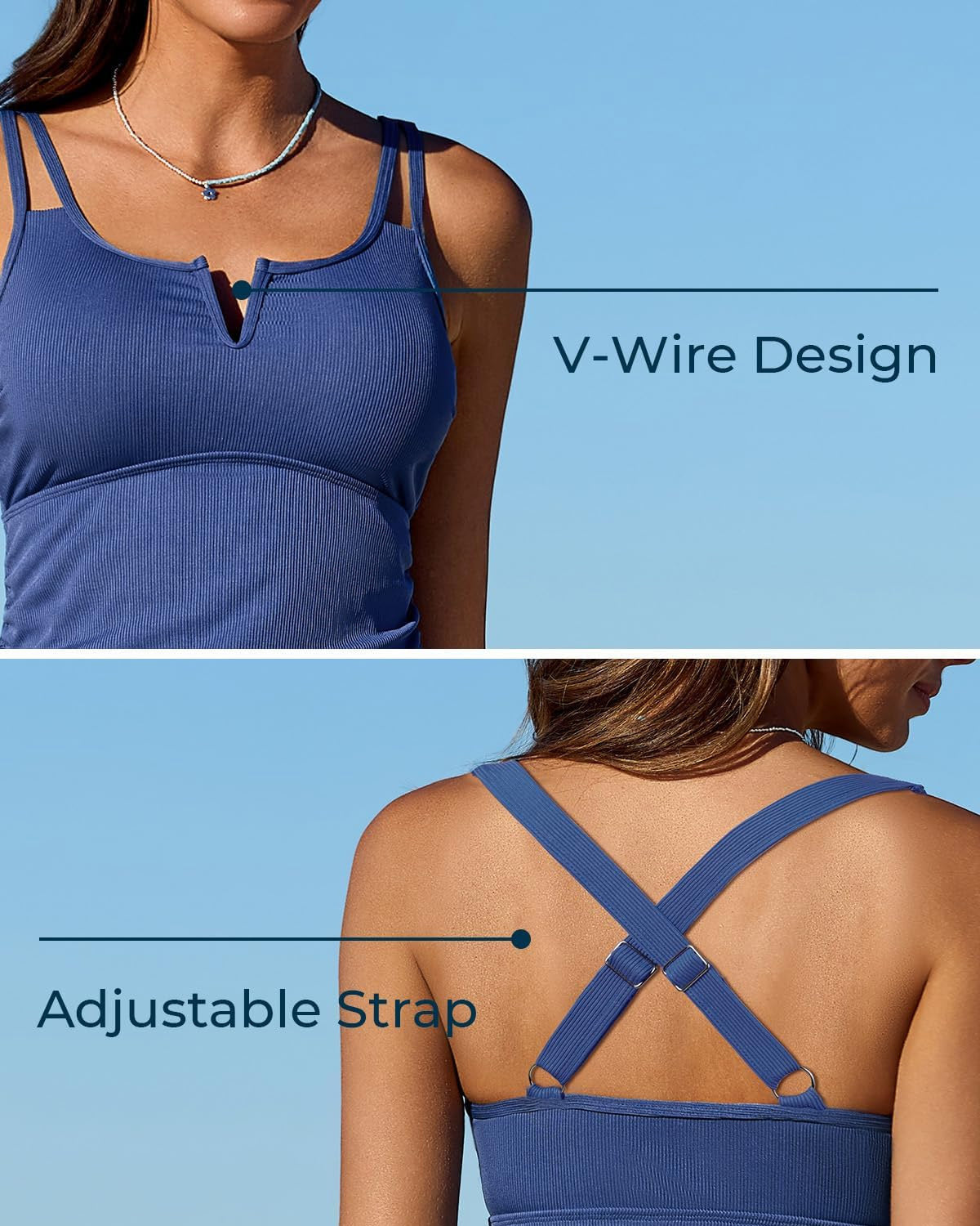 💃 PROMO ÉTÉ -50% ! 🌊 Tankini 2 Pièces Femme Gainant – Bretelles Réglables, Soutien-Gorge Intégré, Short Sport · Vert, Rose, Bleu & Noir · S–3XL (UK6-20) ✨