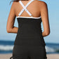 💃 PROMO ÉTÉ -50% ! 🌊 Tankini 2 Pièces Femme Gainant – Bretelles Réglables, Soutien-Gorge Intégré, Short Sport · Vert, Rose, Bleu & Noir · S–3XL (UK6-20) ✨