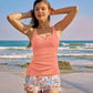 💃 PROMO ÉTÉ -50% ! 🌊 Tankini 2 Pièces Femme Gainant – Bretelles Réglables, Soutien-Gorge Intégré, Short Sport · Vert, Rose, Bleu & Noir · S–3XL (UK6-20) ✨