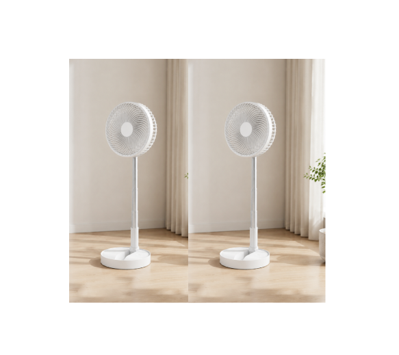 Ventilateur de sol télescopique multifonctionnel portable