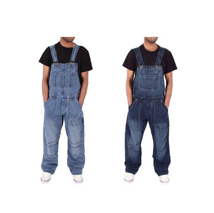 Salopette en jean coupe classique pour homme