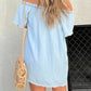 Robe en jean décontractée à manches courtes
