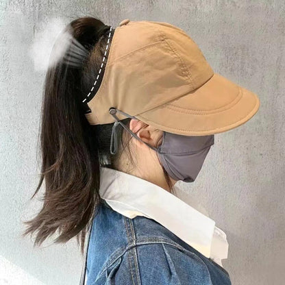 Casquette Ajustable de Soleil des Femmes pour Queue de Cheval