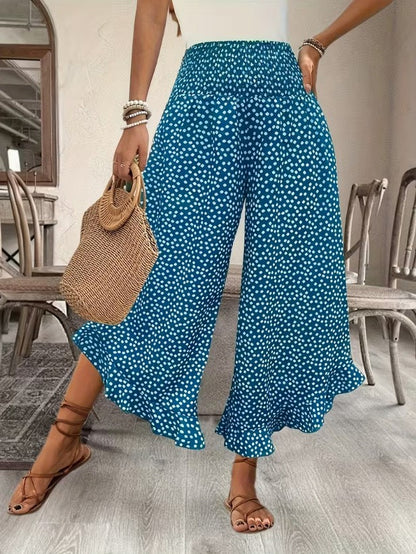🔥 50 % de réduction aujourd'hui ! Pantalon ample à taille haute pour femme – Amincissant, confortable et chic