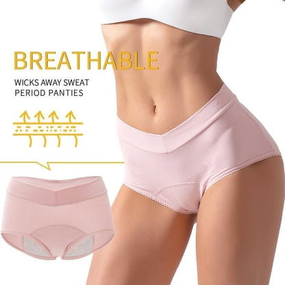 🎉Achetez-en 1, obtenez-en 2 gratuits🩲 Culotte taille haute anti-fuites – Protection fiable contre les fuites, taille haute confortable✅