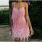 👗 60 % DE RÉDUCTION MAINTENANT ! ✨ Robe à bretelles spaghetti et franges – Paillettes glamour, jupe fluide à volants, parfaite pour une soirée festive 🌟🎉